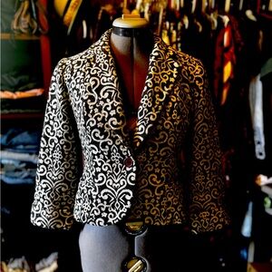 Anthropologie Tabitha Cropped Wool Blazer Size 0